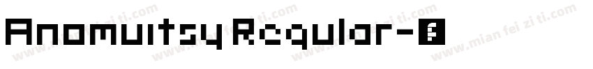 Anomuitsy Regular字体转换